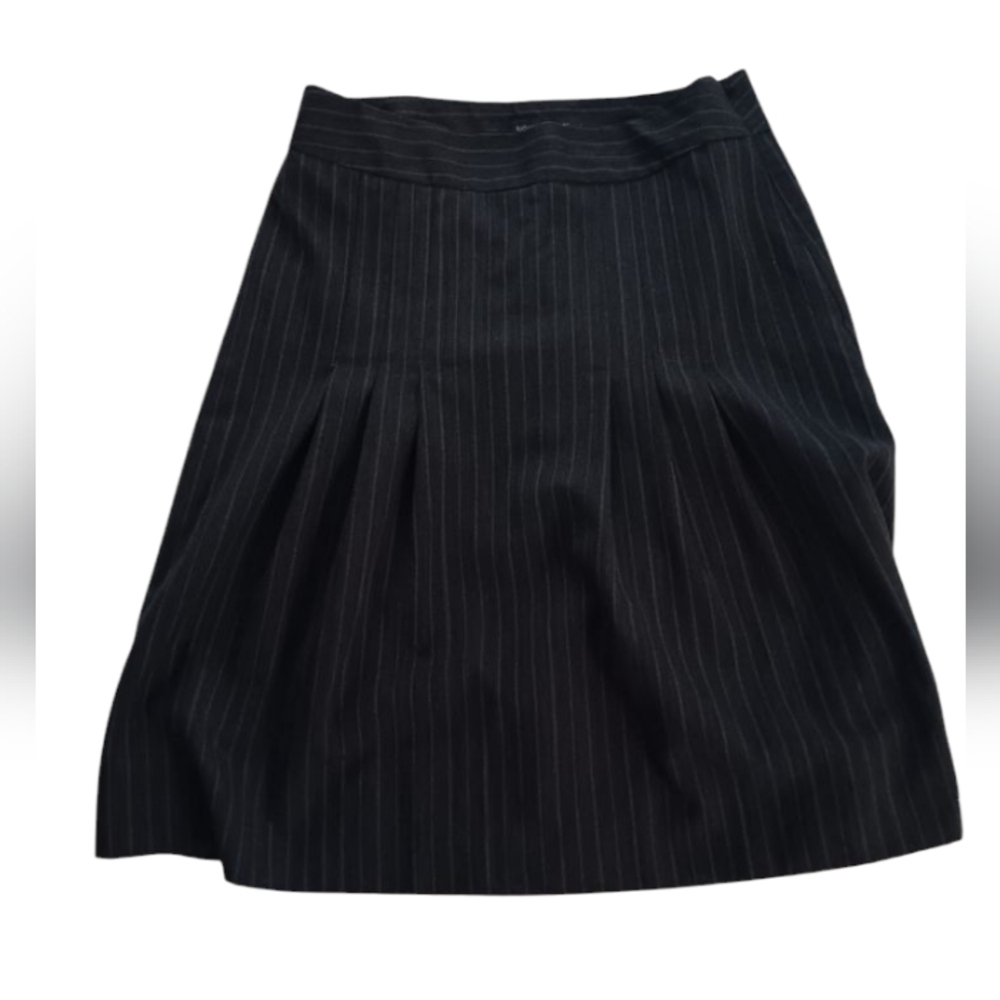 Banana Republic Women's Charcoal Gray Striped Lined Skirt Size 6